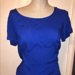 Bright blue blouse NWT